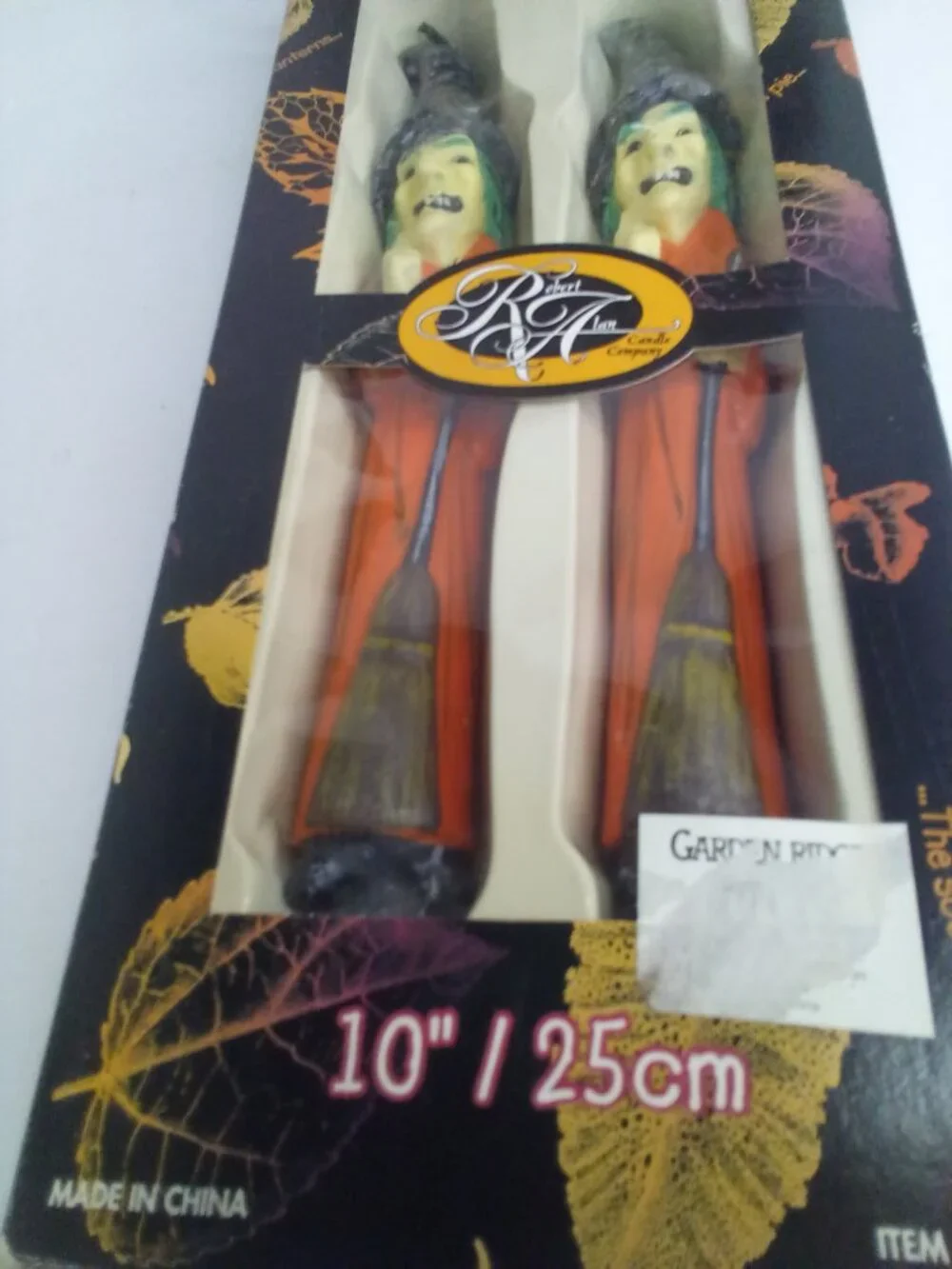 Halloween Sculptured Tapers Candles Skeleton Witch 10